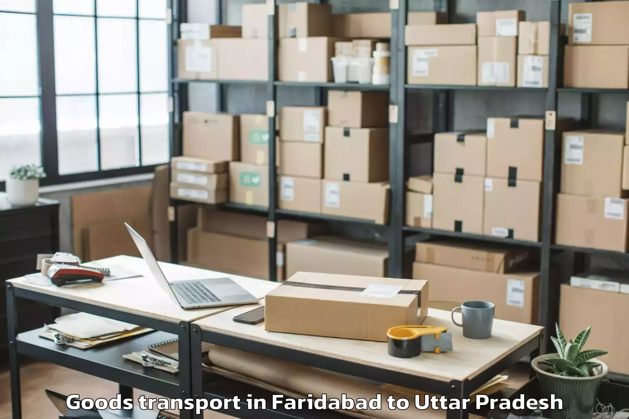 Easy Faridabad to Tilhar Goods Transport Booking